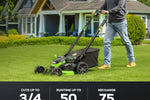 Load image into Gallery viewer, 80V 25" Cordless Lawn Mower, Brushless Self-Propelled Electric Mower, 5.0Ah Battery & Charger Included