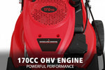 Load image into Gallery viewer, 21-Inch 3-in-1 Gas Self-Propelled Lawn Mower, 170CC OHV Engine, Bagging/Mulching/Rear Discharge, 6 Height Adjustments, Steel Deck, Rear-Wheel Drive