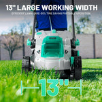 Load image into Gallery viewer, 20V 13" Cordless Electric Lawn Mower, Brushless Motor, 5 Height Adjustment, Lightweight Push Mower, 4.0Ah Battery & Charger Included