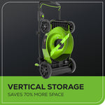 Load image into Gallery viewer, 80V 21" Cordless Self-Propelled Lawn Mower + Leaf Blower 580 CFM, Brushless Motor, 4.0Ah Battery & Rapid Charger Included