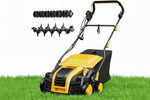 Load image into Gallery viewer, Upgraded 16-Inch 15 Amp Electric Dethatcher & Scarifier, 5-Position Depth Adjustment, 14.5 Gal Collection Bag, Improves Lawn Health, Model EDS16S