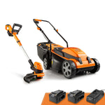 Load image into Gallery viewer, 15" Electric Corded Lawn Mower, 11AMP Push Mower, Lightweight & Efficient for Small Lawns