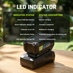 Load image into Gallery viewer, 13-Inch Cordless Electric Lawn Mower, 2×20V Battery Powered, 5 Height Adjustments, 2×4.0Ah Batteries & Charger Included, Ideal for Garden, Yard & Farm