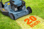Load image into Gallery viewer, 20" Gas Lawn Mower, 144cc 4-Cycle Engine, Walk-Behind Push Mower, 3-Position Height Adjustment for Yard & Garden