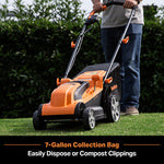 Load image into Gallery viewer, 15" Electric Corded Lawn Mower, 11AMP Push Mower, Lightweight & Efficient for Small Lawns
