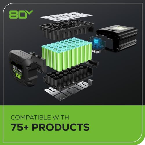 80V 21" Cordless Self-Propelled Lawn Mower, Brushless Motor, LED Lights, 4.0Ah Battery & Rapid Charger Included