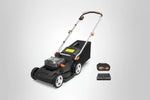 Load image into Gallery viewer, 17-Inch Cordless Lawn Mower, 2-in-1 Electric Edge Cutting, Lightweight Push Mower, 6 Height Adjustments, Batteries &amp; Charger Included, Model WG745