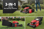 Load image into Gallery viewer, 21-Inch 3-in-1 Gas Self-Propelled Lawn Mower, 170CC OHV Engine, Bagging/Mulching/Rear Discharge, 6 Height Adjustments, Steel Deck, Rear-Wheel Drive