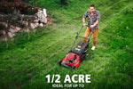 Load image into Gallery viewer, 21-Inch 3-in-1 Gas Self-Propelled Lawn Mower, 170CC OHV Engine, Bagging/Mulching/Rear Discharge, 6 Height Adjustments, Steel Deck, Rear-Wheel Drive