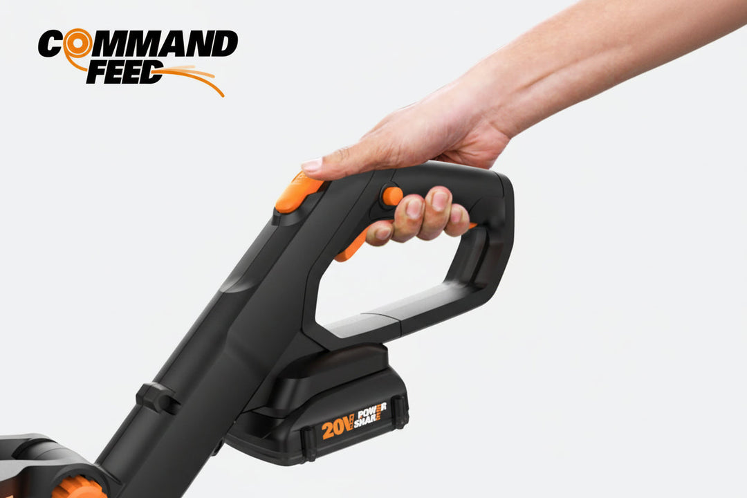 20V 12'' Cordless String Trimmer, 360 CFM Leaf Blower & 22'' Hedge Trimmer Combo, 2 Batteries & Charger Included, WG931