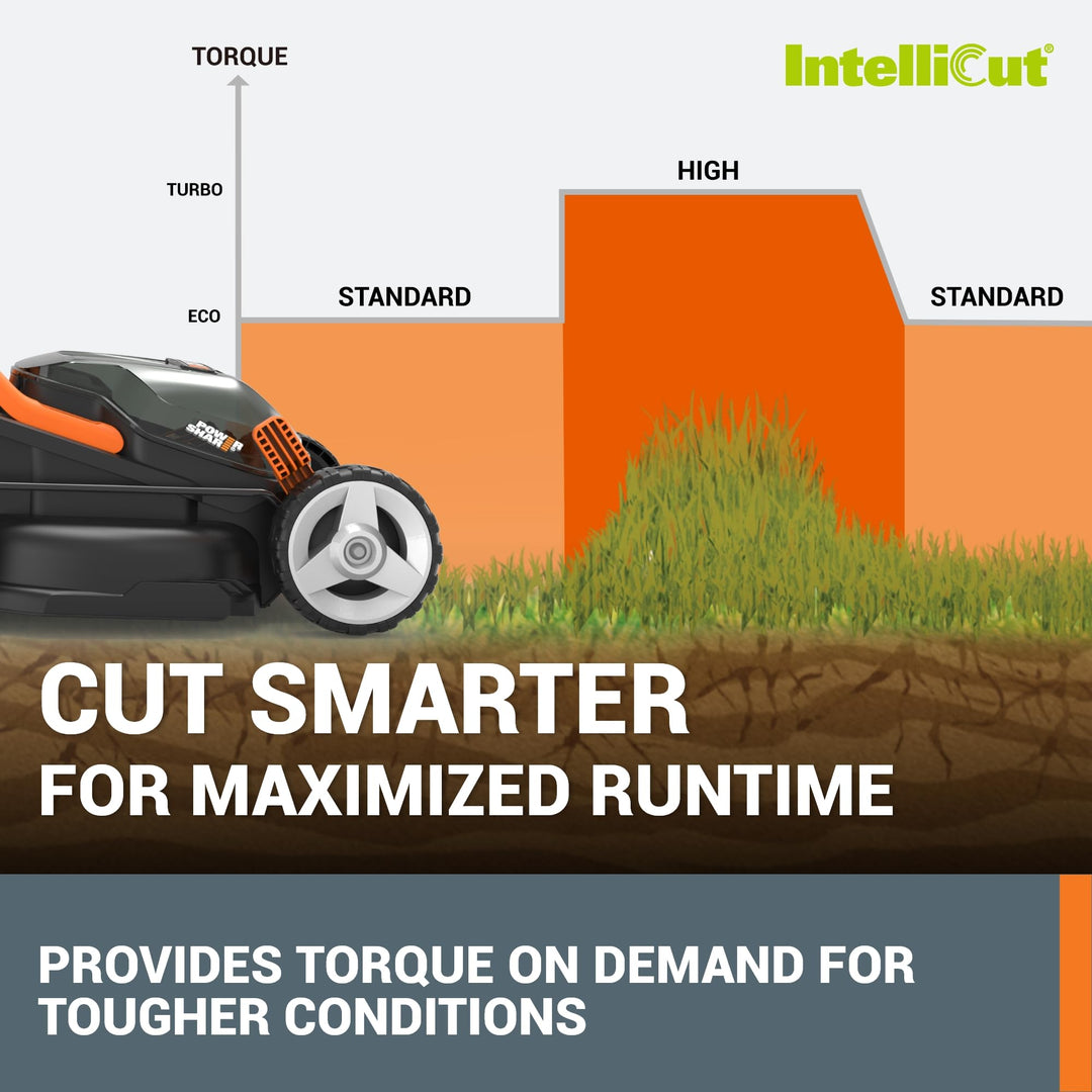 14" Cordless Lawn Mower, 2-in-1 Electric Push Mower, Lightweight & Compact, 6-Position Height Adjustment, Quiet Operation, Batteries & Charger Included