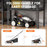 Load image into Gallery viewer, 13" Cordless Electric Lawn Mower, 20V Battery Powered, Lightweight Push Mower, 5 Height Adjustments, 4.0Ah Battery Included