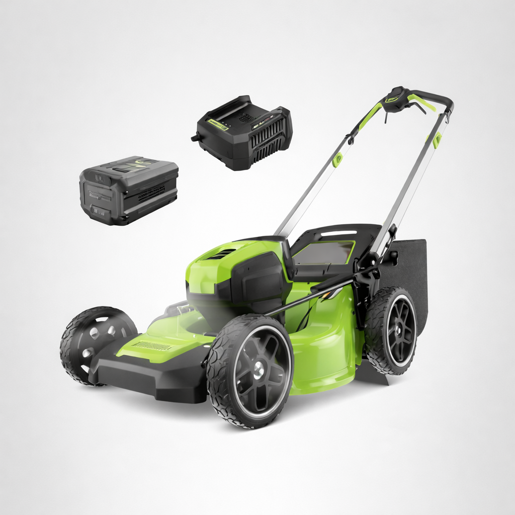 80V 21" Cordless Self-Propelled Lawn Mower, Brushless Motor, LED Lights, 4.0Ah Battery & Rapid Charger Included
