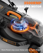 Load image into Gallery viewer, LD40A 19Inch Brushless Lawn Mower, 40V Powerful Cordless Lawn Mower, Effortless Single-Lever Height Adjustment, 3-Step Foldable Handle &amp; Vertical Storage, 2-in-1 Mulching &amp; Bagging