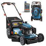 Load image into Gallery viewer, 201cc 22" Gas Lawn Mower, Self-Propelled Rear Wheel Drive, 3-in-1 Mulching Bagging Discharge, Variable Speed, 6 Height Adjustment