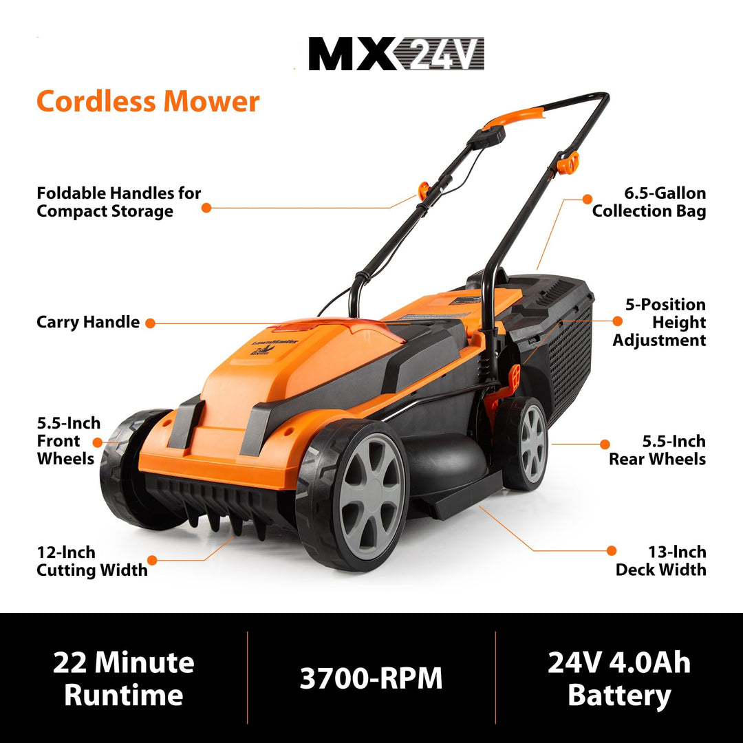 15" Electric Corded Lawn Mower, 11AMP Push Mower, Lightweight & Efficient for Small Lawns