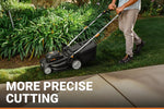 Load image into Gallery viewer, Nitro 16" Cordless Lawn Mower, 2 in 1 Electric Mower with with Brushless Motor, Lightweight Push Lawn Mower for 1/4 Acre, 2 Batteries &amp; Charger Included, WG737
