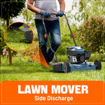 Load image into Gallery viewer, 20" Gas Lawn Mower, 144cc 4-Cycle Engine, Walk-Behind Push Mower, 3-Position Height Adjustment for Yard &amp; Garden