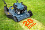 Load image into Gallery viewer, 20" Gas Lawn Mower, 144cc 4-Stroke Engine, Push Mower with Side Discharge, 5-Position Height Adjustment, Steel Deck