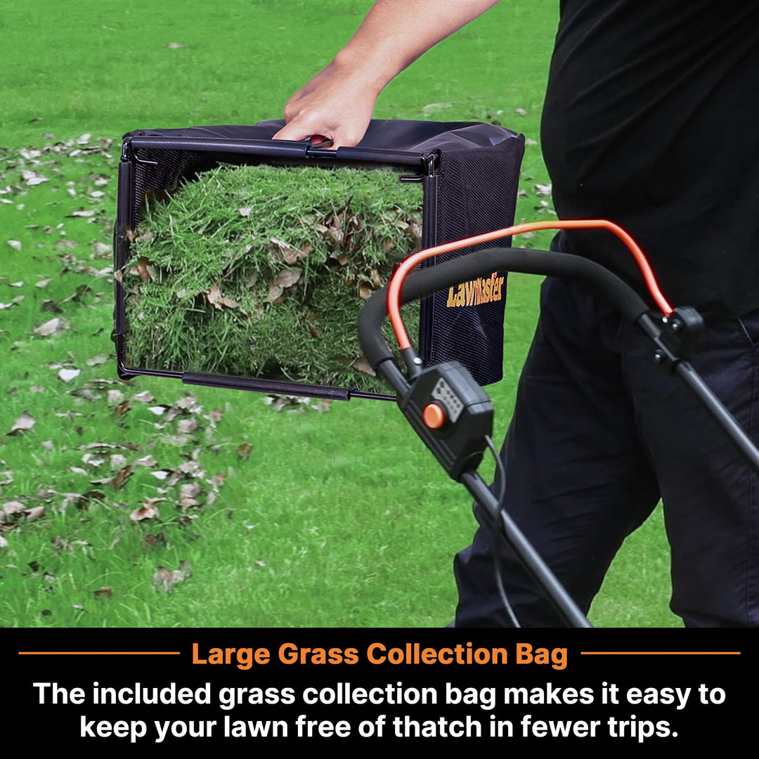 15" Electric Corded Lawn Mower, 11AMP Push Mower, Lightweight & Efficient for Small Lawns