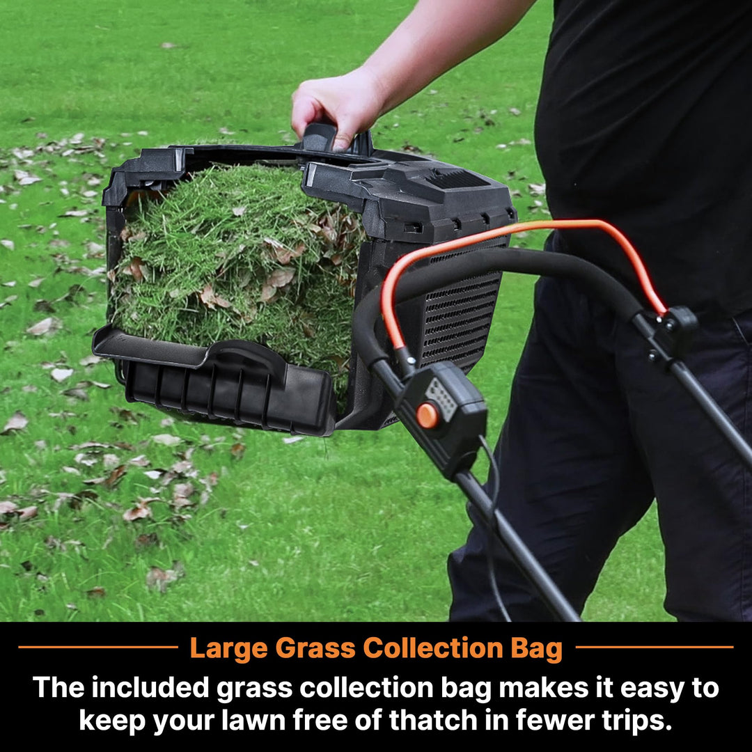 15" Electric Corded Lawn Mower, 11AMP Push Mower, Lightweight & Efficient for Small Lawns