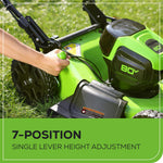 Load image into Gallery viewer, 80V 21" Cordless Self-Propelled Lawn Mower + Leaf Blower 580 CFM, Brushless Motor, 4.0Ah Battery &amp; Rapid Charger Included