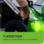 Load image into Gallery viewer, 80V 21" Cordless Self-Propelled Lawn Mower, Brushless Motor, LED Lights, 4.0Ah Battery &amp; Rapid Charger Included