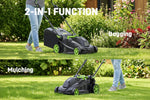 Load image into Gallery viewer, 40V 17" Cordless Electric Lawn Mower, Brushless Motor, 6-Position Height Adjustment, 2-in-1 Bagging &amp; Mulching, 2 Batteries &amp; Dual Charger Included
