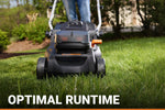 Load image into Gallery viewer, Nitro 16" Cordless Lawn Mower, 2 in 1 Electric Mower with with Brushless Motor, Lightweight Push Lawn Mower for 1/4 Acre, 2 Batteries &amp; Charger Included, WG737