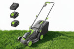 Load image into Gallery viewer, 13-Inch Cordless Electric Lawn Mower, 2×20V Battery Powered, 5 Height Adjustments, 2×4.0Ah Batteries &amp; Charger Included, Ideal for Garden, Yard &amp; Farm
