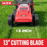Load image into Gallery viewer, 20V 13" Electric Lawn Mower, Brushless Cordless Lawn Mower with 4-Position Height Adjustment, Walk-Behind Push Mowers with 8 Gallon Grass Bag, 2 x 4.0Ah Batteries &amp; Charger Included, LM13B8, Red