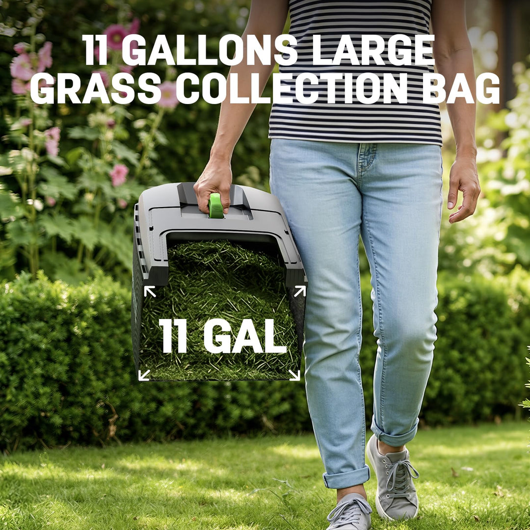 40V 17" Cordless Electric Lawn Mower, Brushless Motor, 6-Position Height Adjustment, 2-in-1 Bagging & Mulching, 2 Batteries & Dual Charger Included