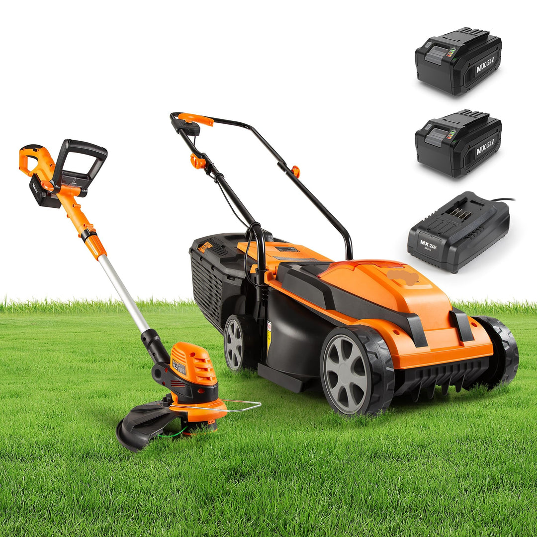 15" Electric Corded Lawn Mower, 11AMP Push Mower, Lightweight & Efficient for Small Lawns