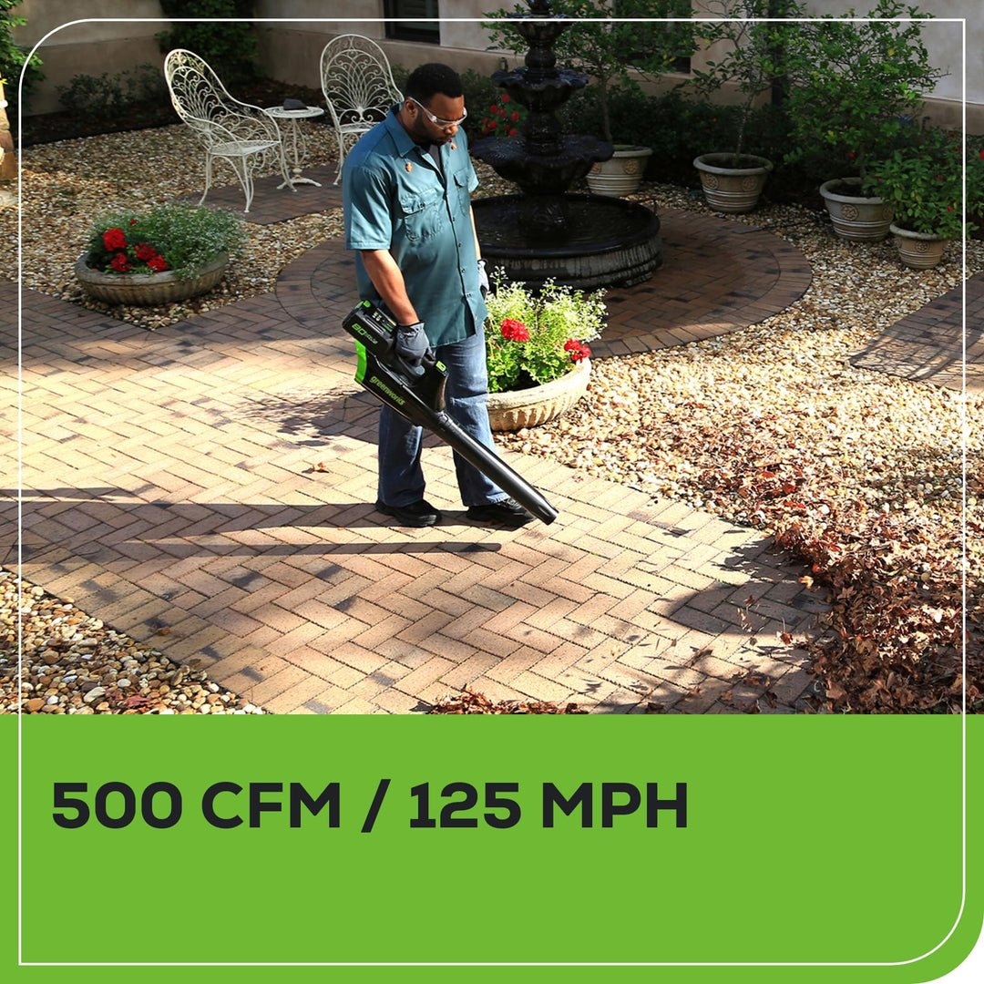 80V 21" Cordless Self-Propelled Lawn Mower + Leaf Blower 580 CFM, Brushless Motor, 4.0Ah Battery & Rapid Charger Included