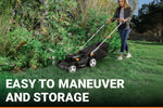 Load image into Gallery viewer, 17-Inch Cordless Lawn Mower, 2-in-1 Electric Edge Cutting, Lightweight Push Mower, 6 Height Adjustments, Batteries &amp; Charger Included, Model WG745